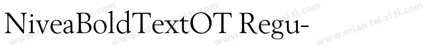 NiveaBoldTextOT Regu字体转换